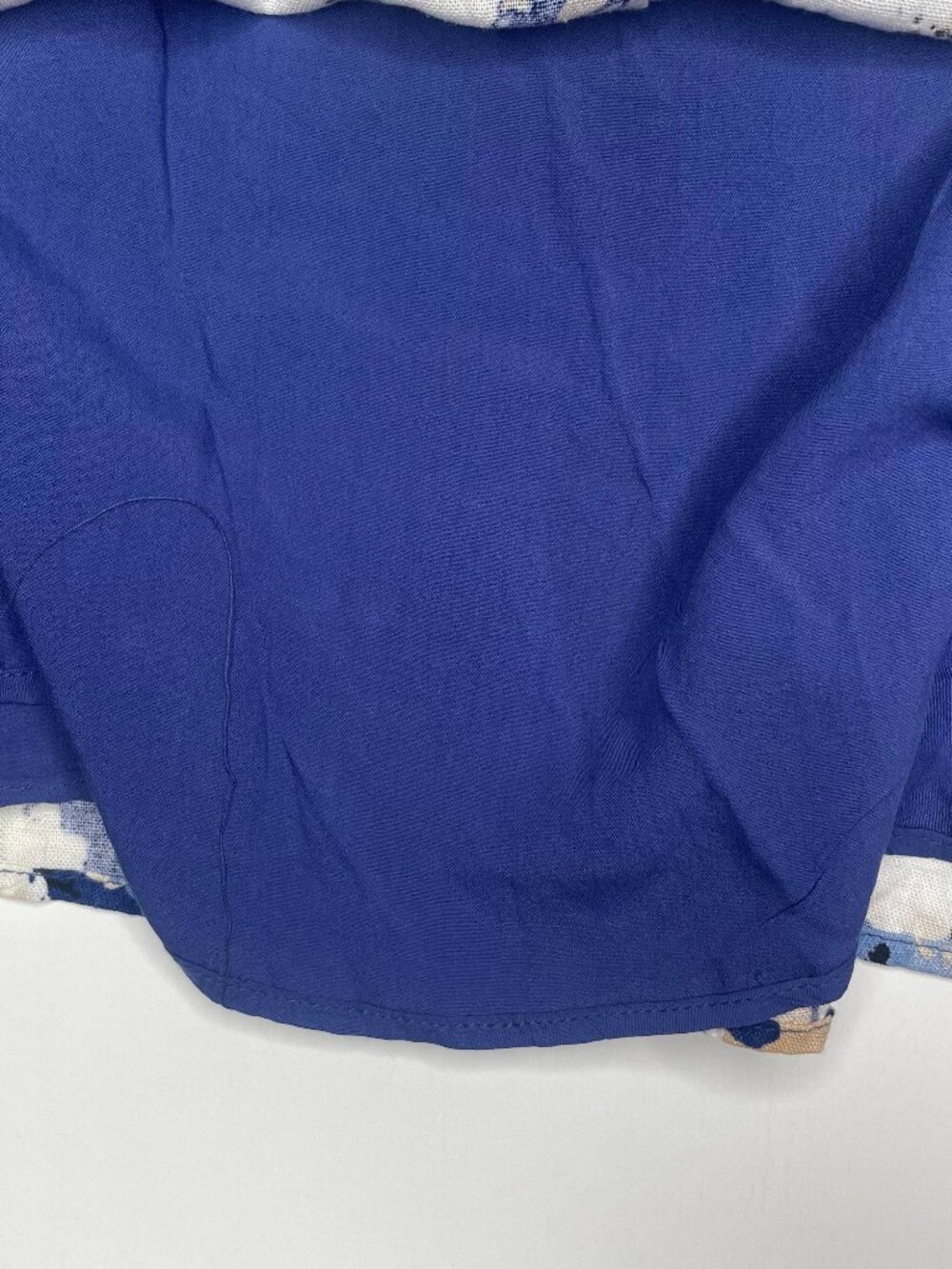 Lulus Navy Floral Linen Bustier Mini Dress XL Belted Cottagecore Sundress - Picture 7 of 12